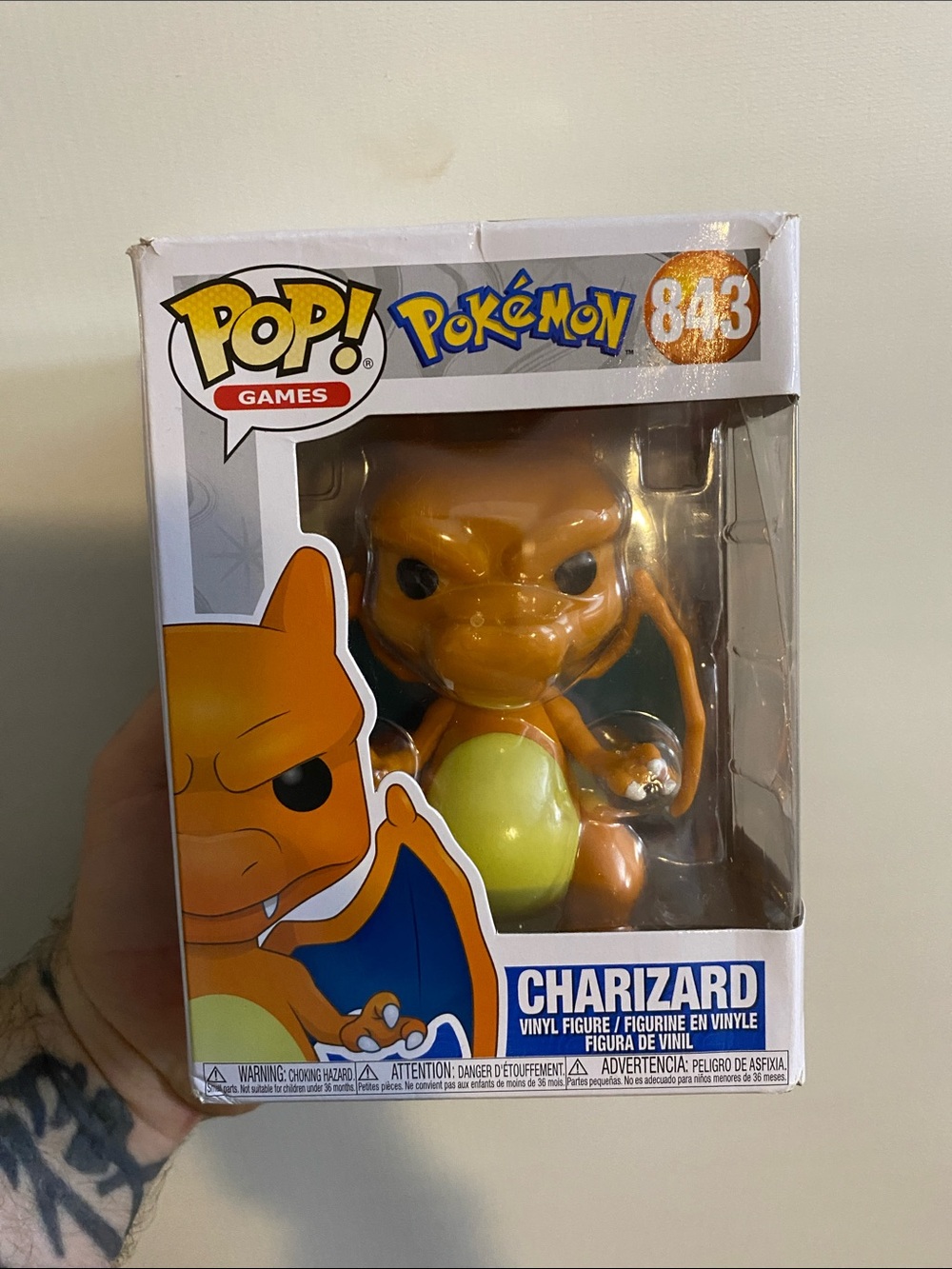 Funko Pop! Pokémon Charizard — Orange and Yellow Vinyl Figure (No. 843)